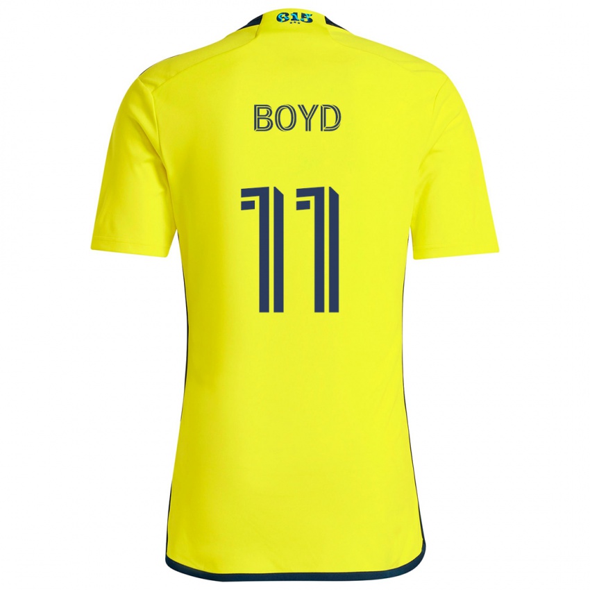 Kinderen Tyler Boyd #11 Geel Blauw Thuisshirt Thuistenue 2024/25 T-Shirt België