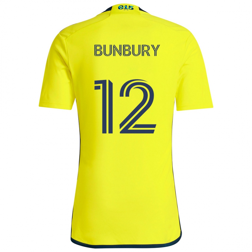 Kinderen Teal Bunbury #12 Geel Blauw Thuisshirt Thuistenue 2024/25 T-Shirt België