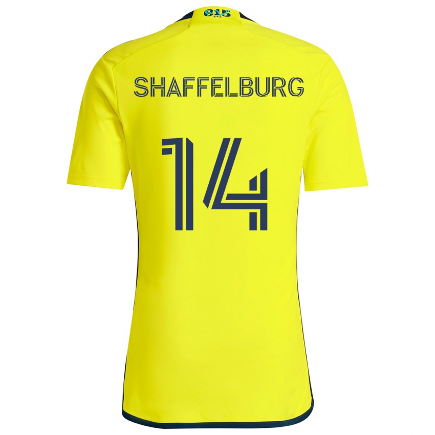 Kinderen Jacob Shaffelburg #14 Geel Blauw Thuisshirt Thuistenue 2024/25 T-Shirt België