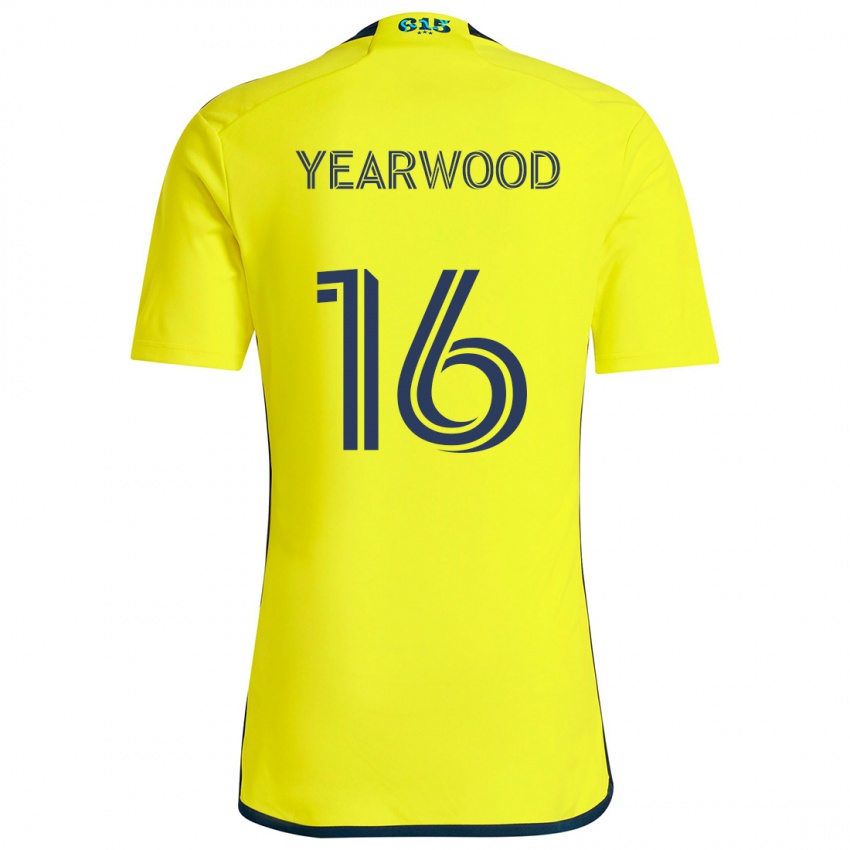 Kinderen Dru Yearwood #16 Geel Blauw Thuisshirt Thuistenue 2024/25 T-Shirt België