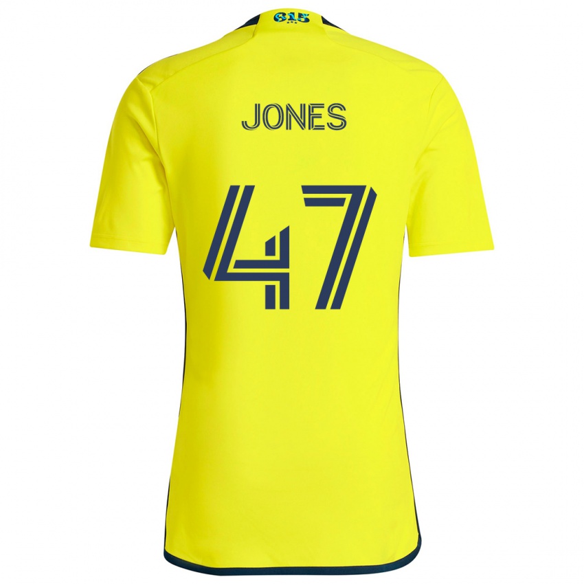 Kinderen Isaiah Jones #47 Geel Blauw Thuisshirt Thuistenue 2024/25 T-Shirt België