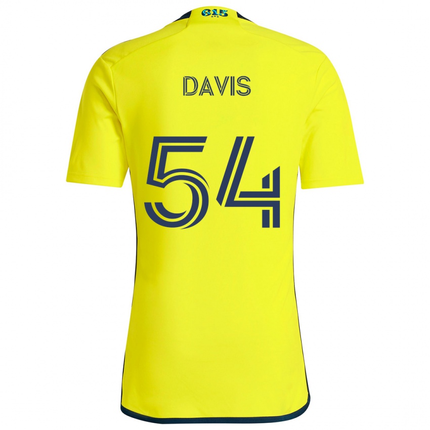 Kinderen Sean Davis #54 Geel Blauw Thuisshirt Thuistenue 2024/25 T-Shirt België