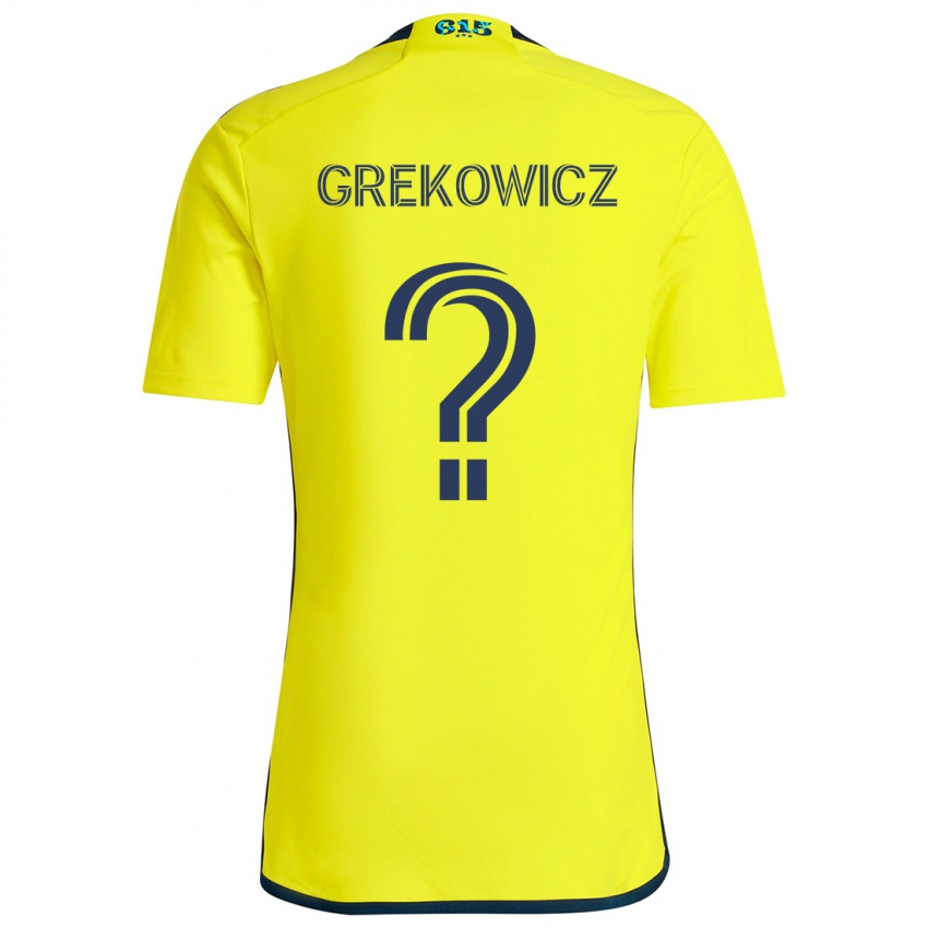 Kinderen Jacob Grekowicz #0 Geel Blauw Thuisshirt Thuistenue 2024/25 T-Shirt België