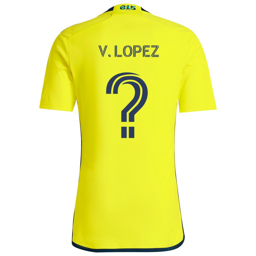 Kinderen Alejandro Velazquez-Lopez #0 Geel Blauw Thuisshirt Thuistenue 2024/25 T-Shirt België