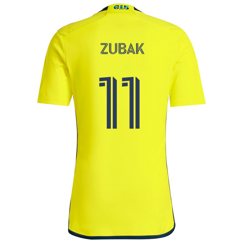 Kinderen Ethan Zubak #11 Geel Blauw Thuisshirt Thuistenue 2024/25 T-Shirt België