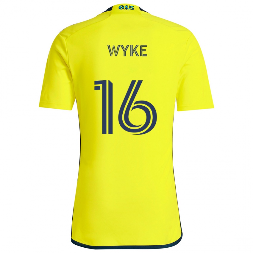 Kinder Laurence Wyke #16 Gelb Blau Heimtrikot Trikot 2024/25 T-Shirt Belgien