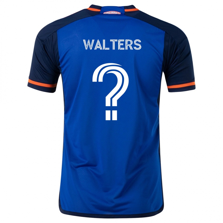 Kinderen Paul Walters #0 Blauw Wit Thuisshirt Thuistenue 2024/25 T-Shirt België