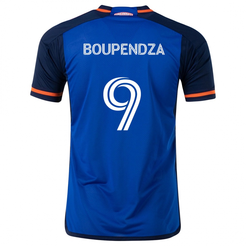 Kinderen Aaron Boupendza #9 Blauw Wit Thuisshirt Thuistenue 2024/25 T-Shirt België