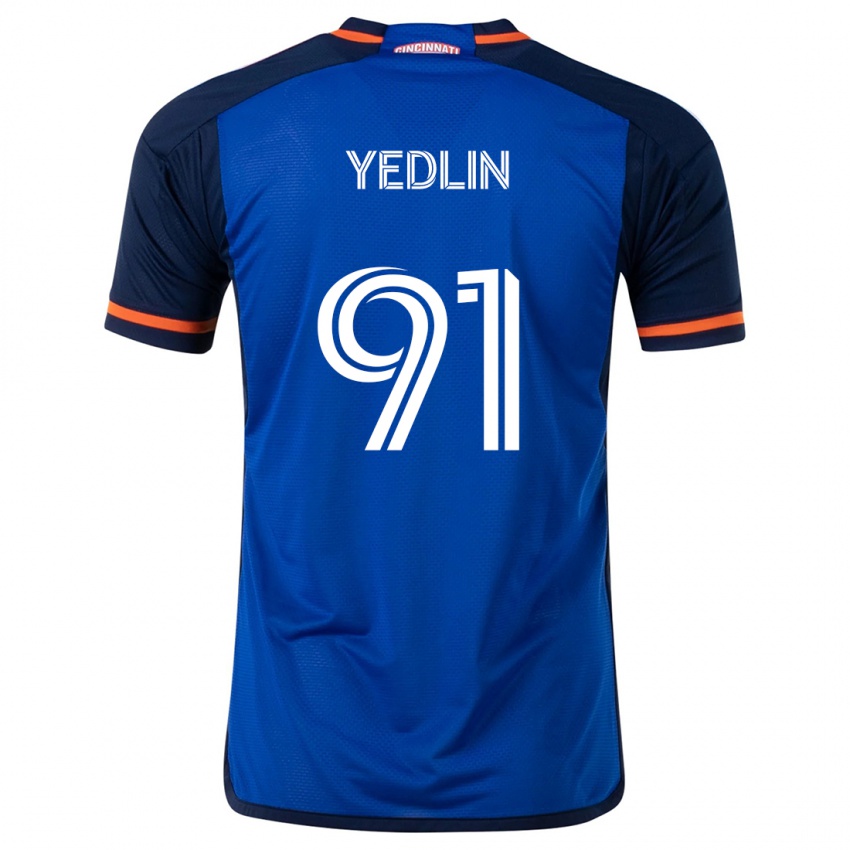 Kinderen Deandre Yedlin #91 Blauw Wit Thuisshirt Thuistenue 2024/25 T-Shirt België