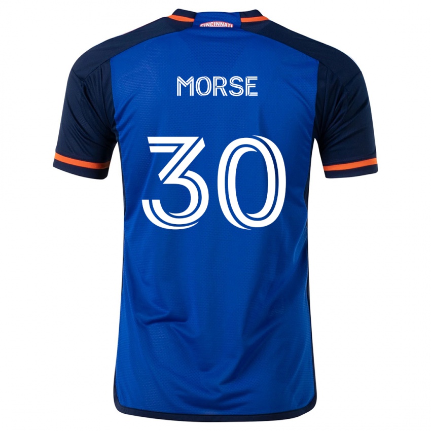 Kinderen Hunter Morse #30 Blauw Wit Thuisshirt Thuistenue 2024/25 T-Shirt België