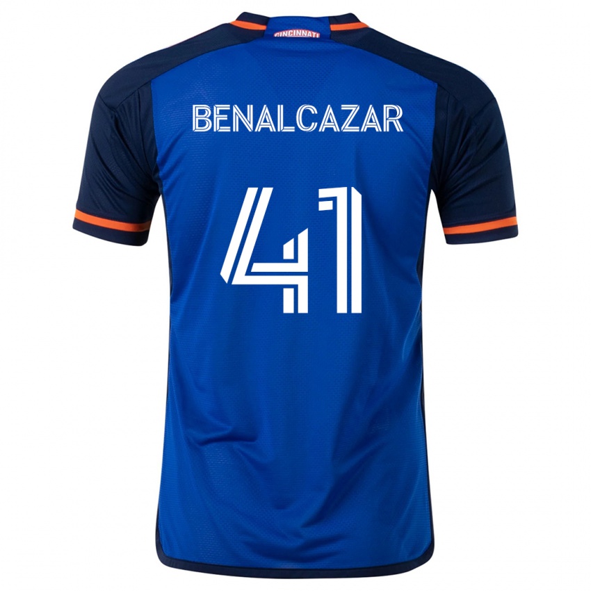 Kinderen Nico Benalcázar #41 Blauw Wit Thuisshirt Thuistenue 2024/25 T-Shirt België