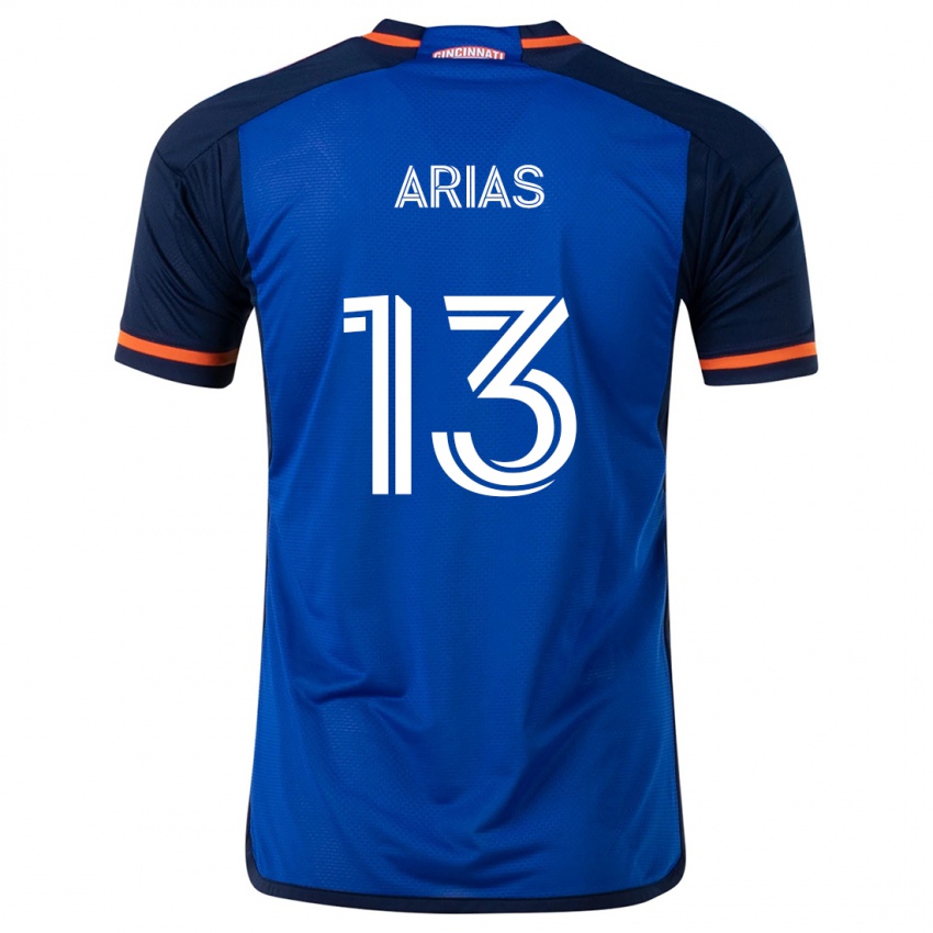 Kinderen Santiago Arias #13 Blauw Wit Thuisshirt Thuistenue 2024/25 T-Shirt België