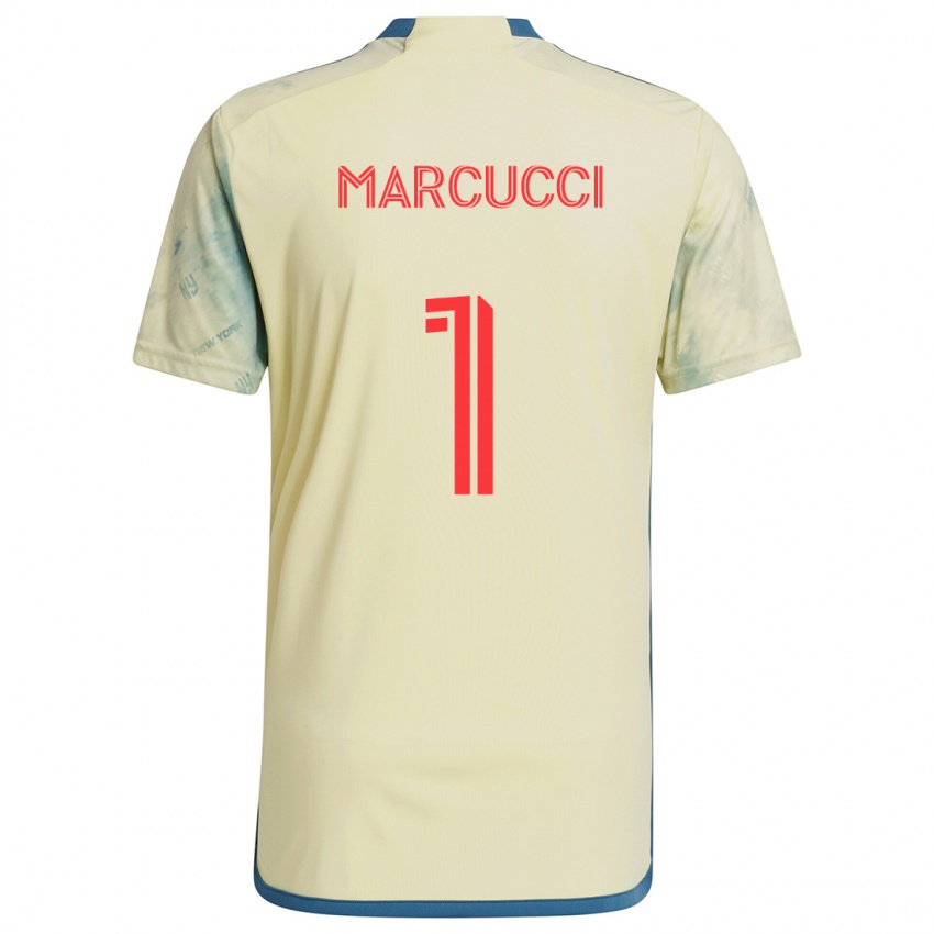 Kinderen Aj Marcucci #1 Geel Rood Blauw Thuisshirt Thuistenue 2024/25 T-Shirt België