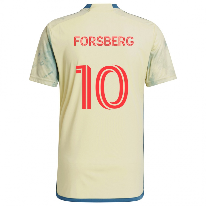 Kinderen Emil Forsberg #10 Geel Rood Blauw Thuisshirt Thuistenue 2024/25 T-Shirt België