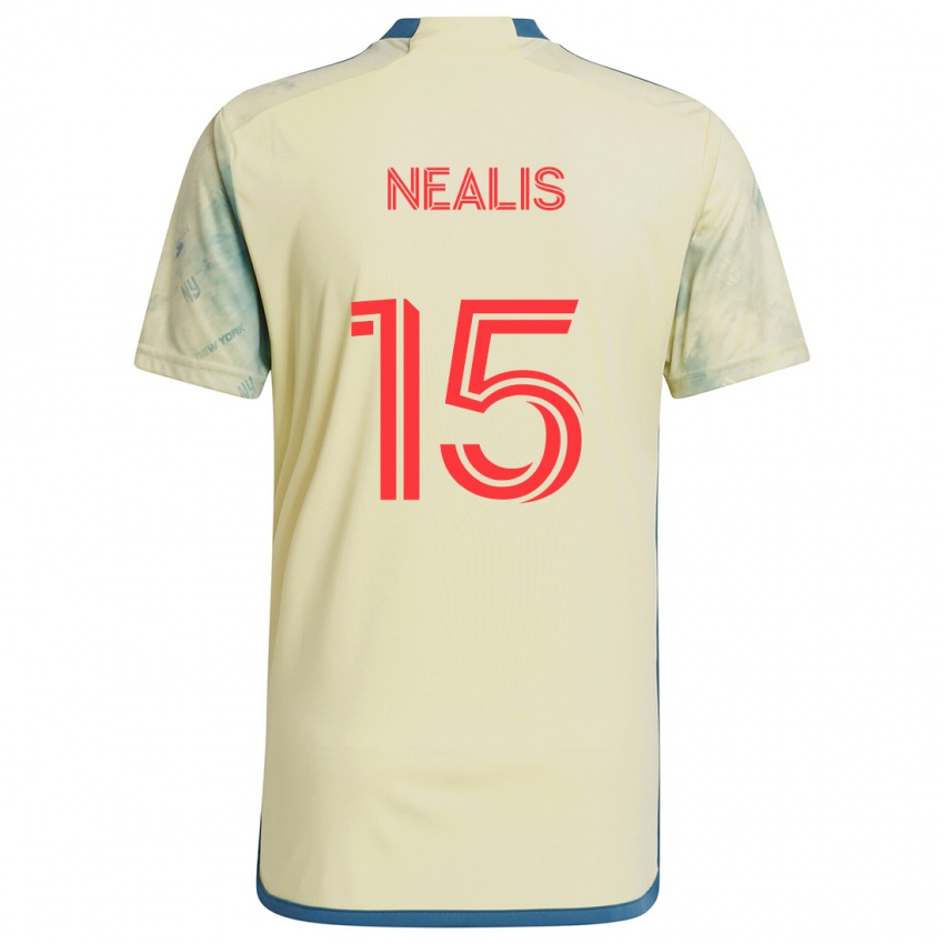 Kinderen Sean Nealis #15 Geel Rood Blauw Thuisshirt Thuistenue 2024/25 T-Shirt België