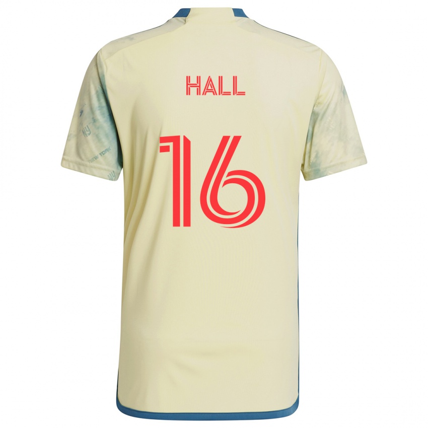 Kinderen Julian Hall #16 Geel Rood Blauw Thuisshirt Thuistenue 2024/25 T-Shirt België