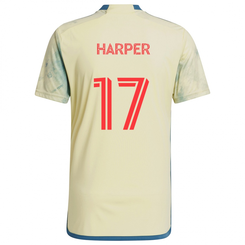 Kinderen Cameron Harper #17 Geel Rood Blauw Thuisshirt Thuistenue 2024/25 T-Shirt België