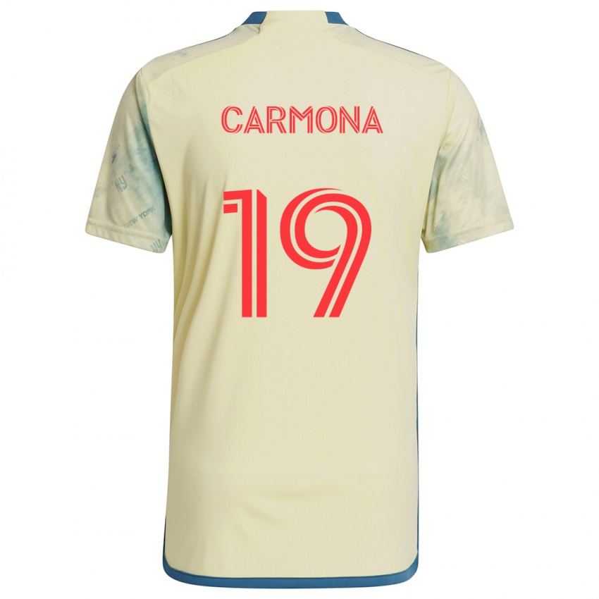 Kinderen Wikelman Carmona #19 Geel Rood Blauw Thuisshirt Thuistenue 2024/25 T-Shirt België