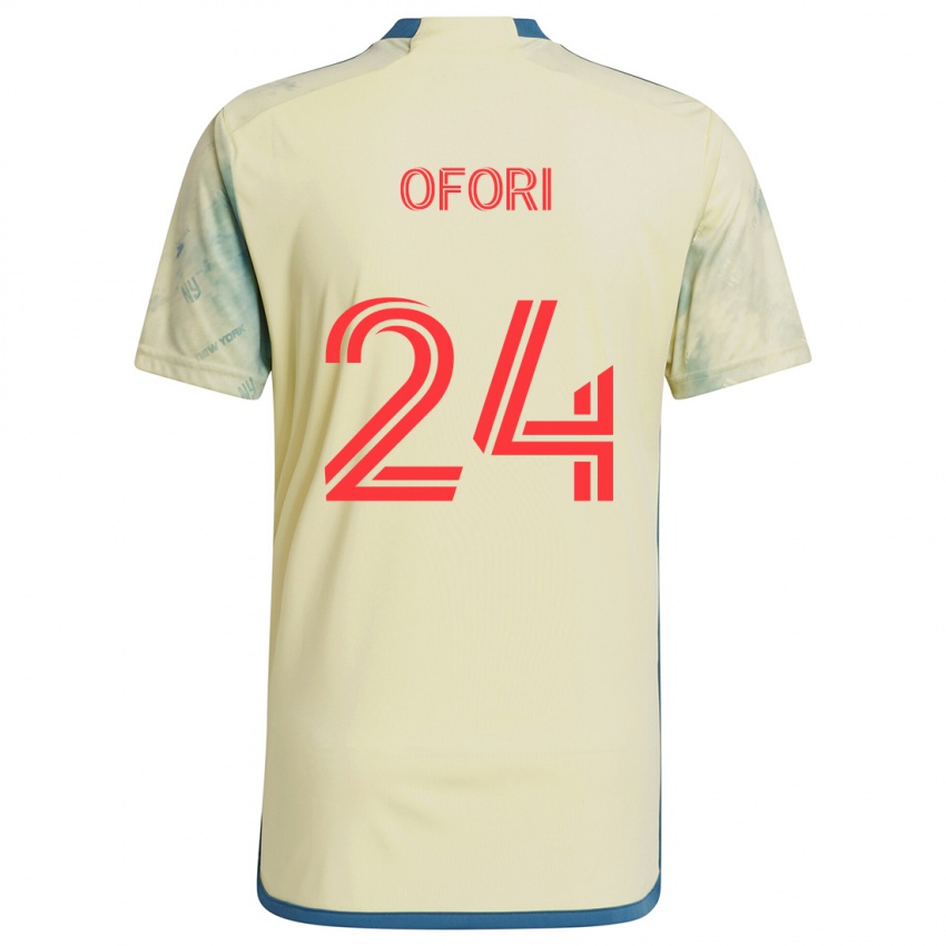 Kinderen Curtis Ofori #24 Geel Rood Blauw Thuisshirt Thuistenue 2024/25 T-Shirt België