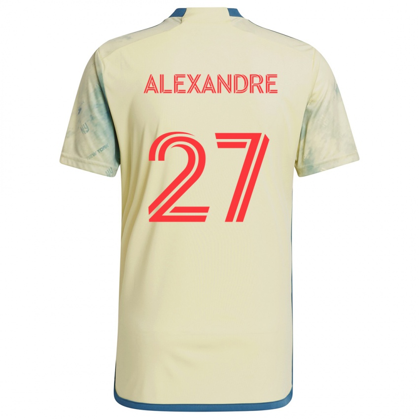 Kinderen Davi Alexandre #27 Geel Rood Blauw Thuisshirt Thuistenue 2024/25 T-Shirt België