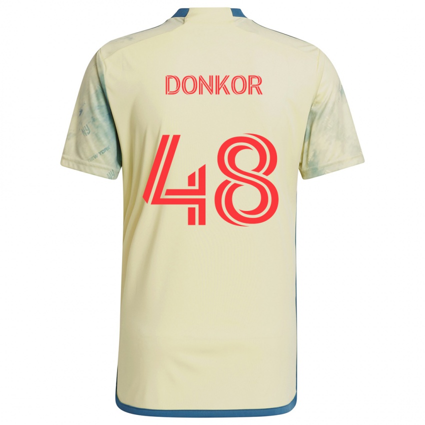 Kinderen Ronald Donkor #48 Geel Rood Blauw Thuisshirt Thuistenue 2024/25 T-Shirt België