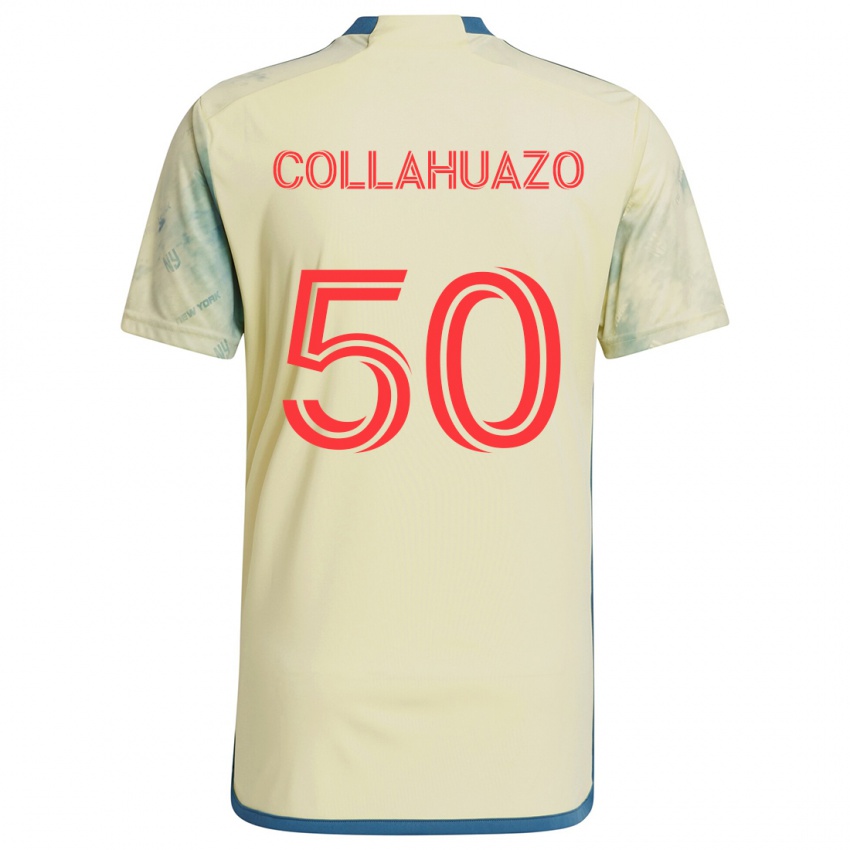 Kinderen Jair Collahuazo #50 Geel Rood Blauw Thuisshirt Thuistenue 2024/25 T-Shirt België