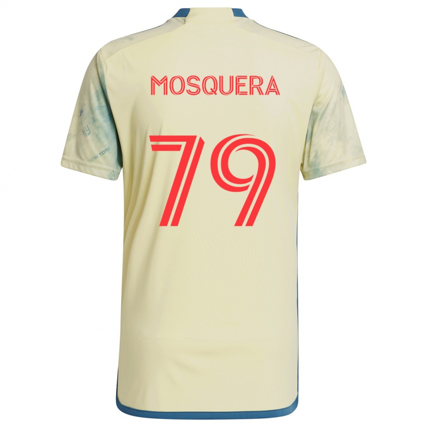 Kinderen Rafael Mosquera #79 Geel Rood Blauw Thuisshirt Thuistenue 2024/25 T-Shirt België