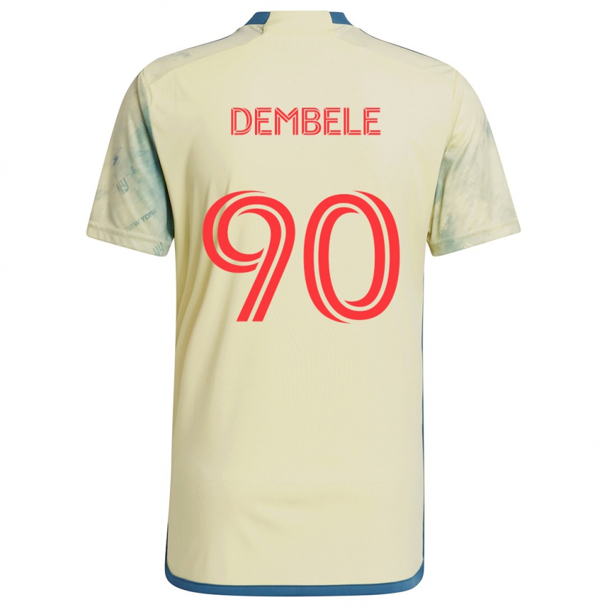 Kinderen Malick Dembele #90 Geel Rood Blauw Thuisshirt Thuistenue 2024/25 T-Shirt België