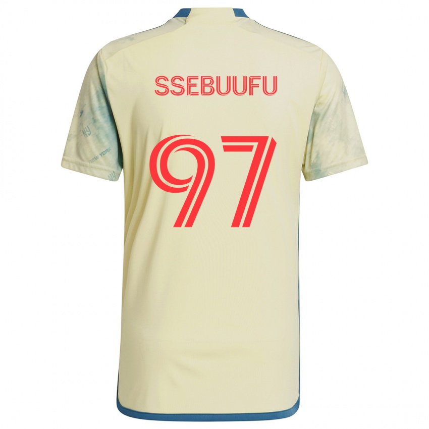 Kinderen Frank Ssebuufu #97 Geel Rood Blauw Thuisshirt Thuistenue 2024/25 T-Shirt België