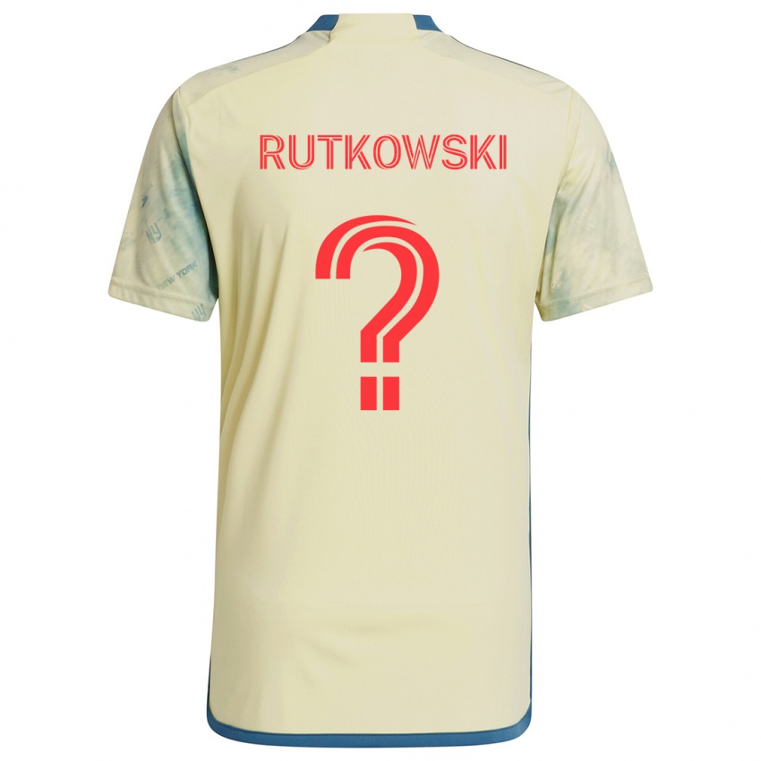 Kinderen Alan Rutkowski #0 Geel Rood Blauw Thuisshirt Thuistenue 2024/25 T-Shirt België