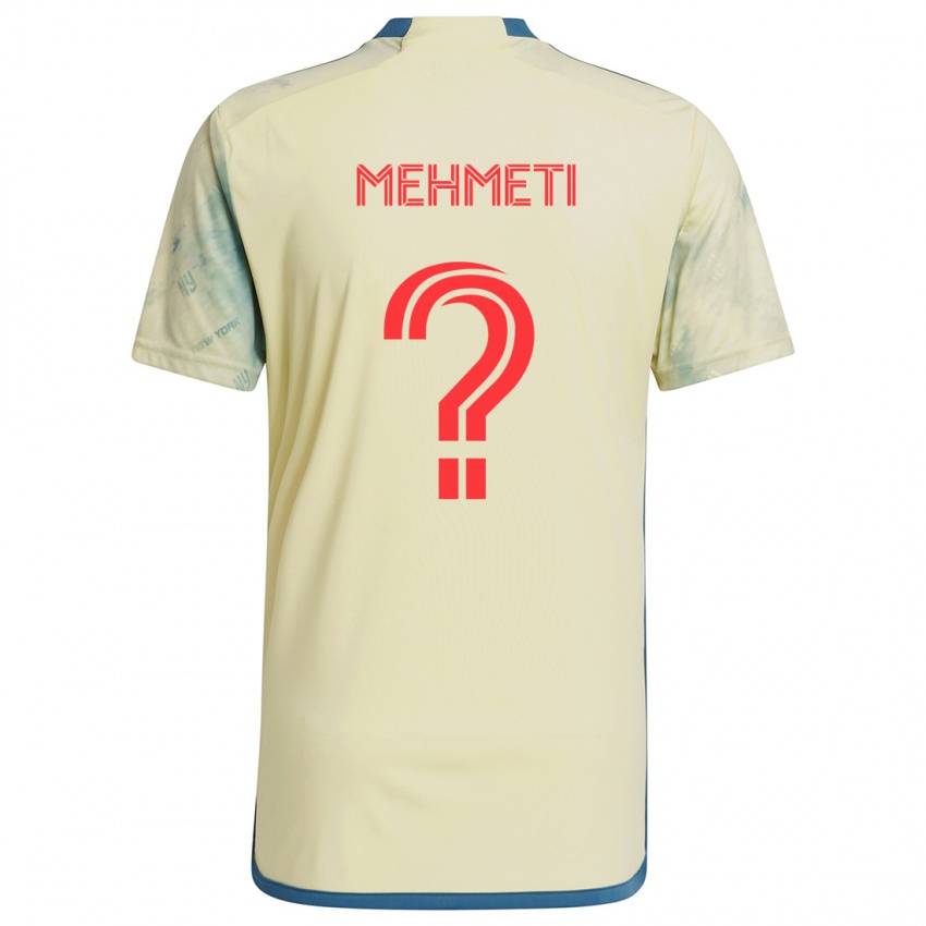 Kinder Adri Mehmeti #0 Gelb Rot Blau Heimtrikot Trikot 2024/25 T-Shirt Belgien