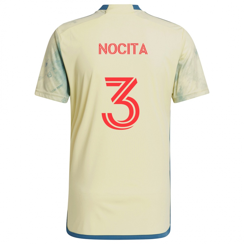 Kinderen Matthew Nocita #3 Geel Rood Blauw Thuisshirt Thuistenue 2024/25 T-Shirt België