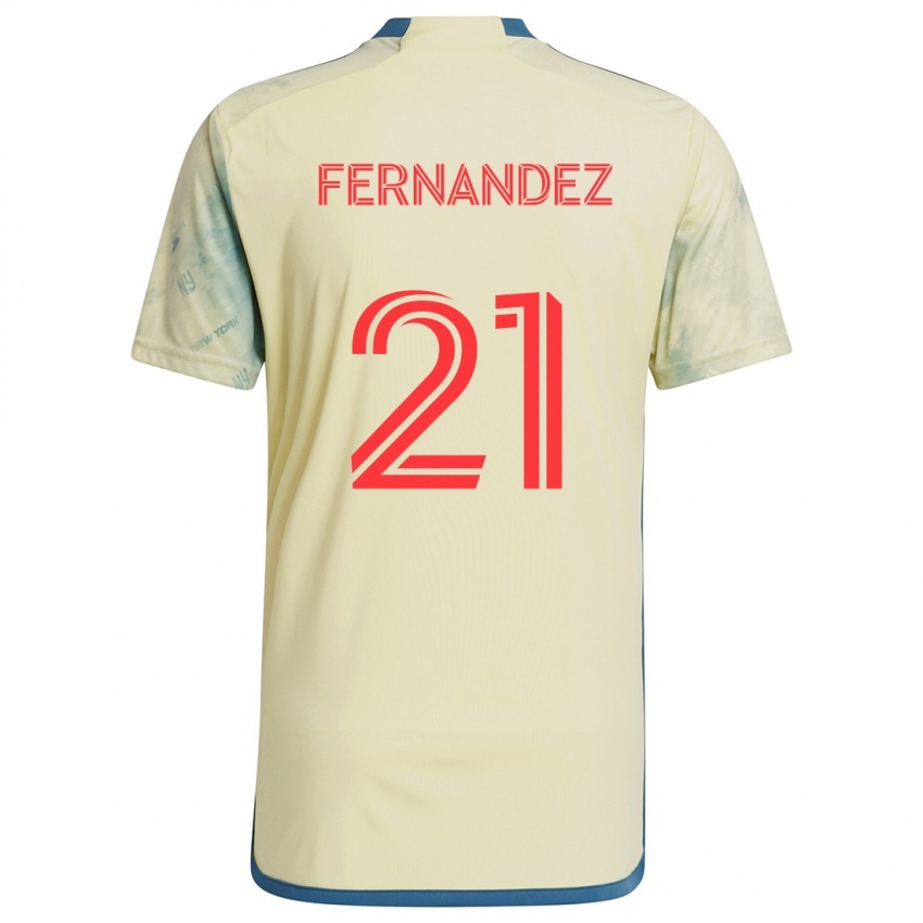 Kinderen Omir Fernandez #21 Geel Rood Blauw Thuisshirt Thuistenue 2024/25 T-Shirt België