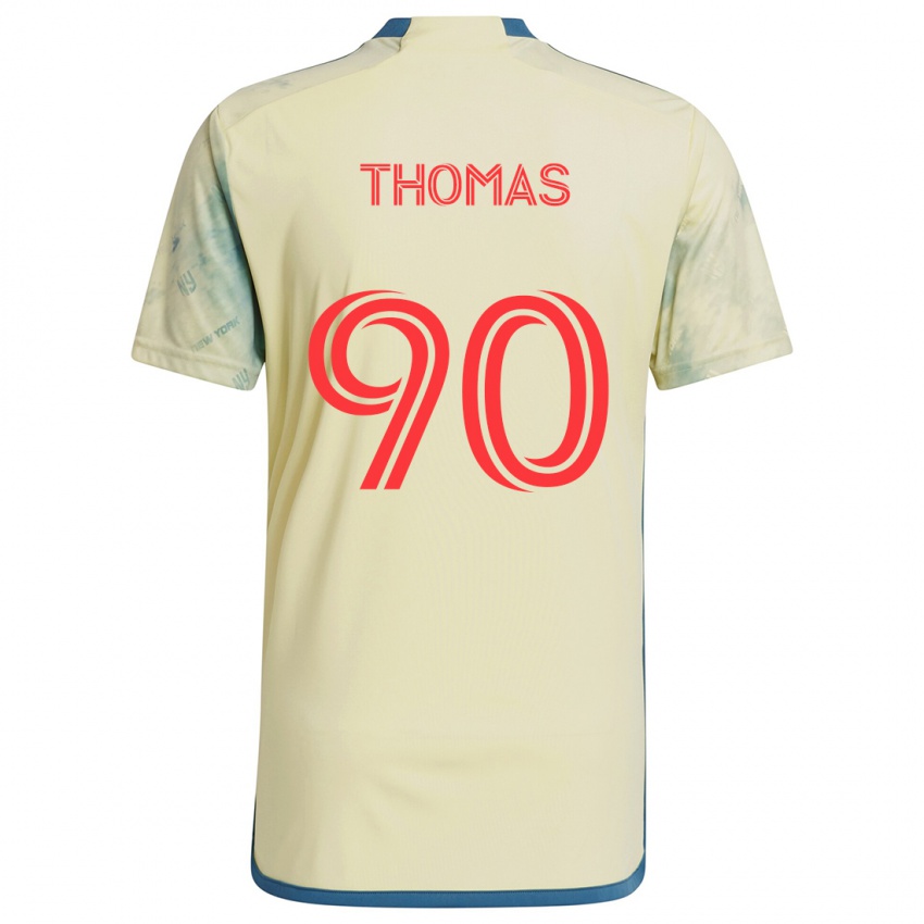 Kinderen Oladayo Thomas #90 Geel Rood Blauw Thuisshirt Thuistenue 2024/25 T-Shirt België