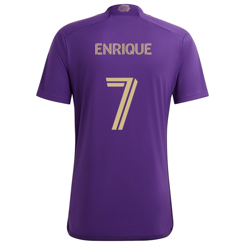 Kinderen Ramiro Enrique #7 Paars Geel Thuisshirt Thuistenue 2024/25 T-Shirt België