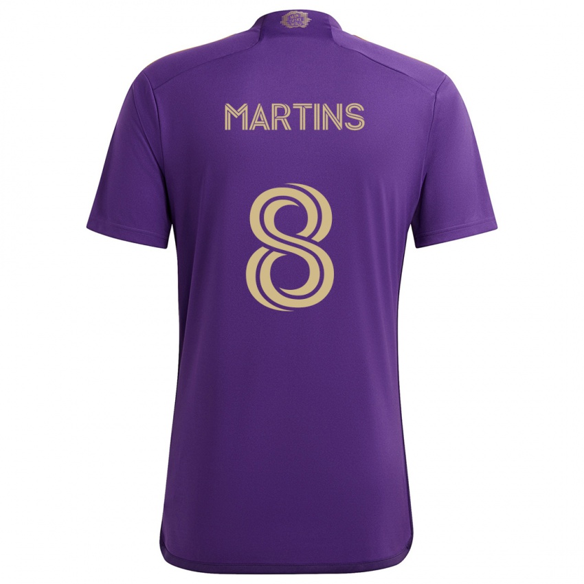 Kinderen Felipe Martins #8 Paars Geel Thuisshirt Thuistenue 2024/25 T-Shirt België