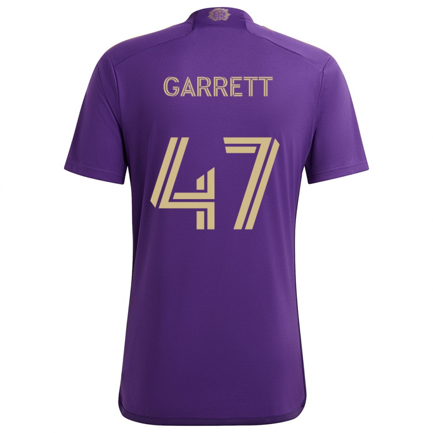 Kinderen Ian Garrett #47 Paars Geel Thuisshirt Thuistenue 2024/25 T-Shirt België