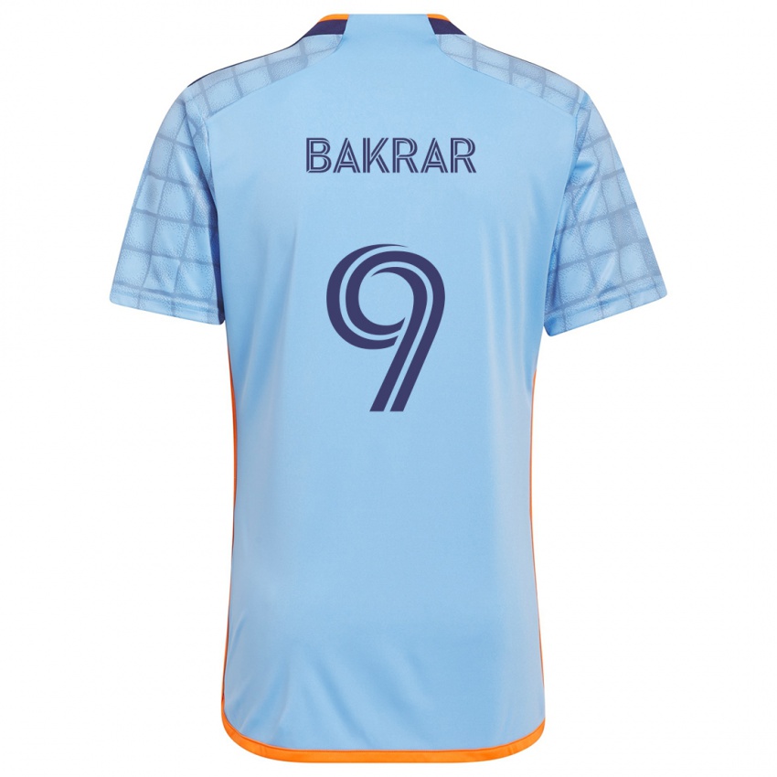 Kinder Monsef Bakrar #9 Blau Orange Heimtrikot Trikot 2024/25 T-Shirt Belgien