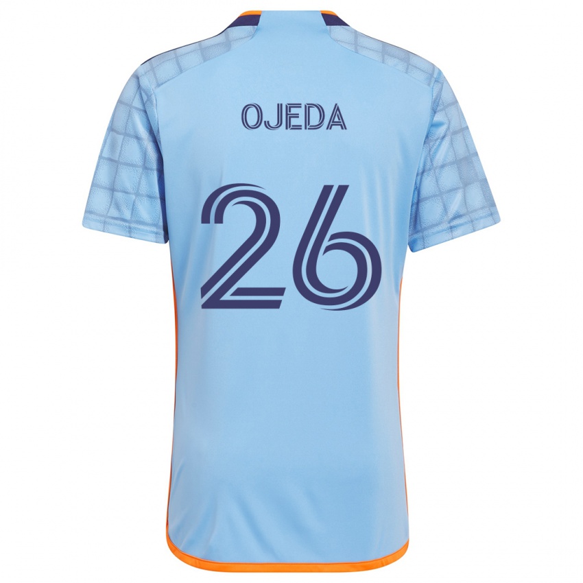 Kinderen Agustín Ojeda #26 Blauw Oranje Thuisshirt Thuistenue 2024/25 T-Shirt België