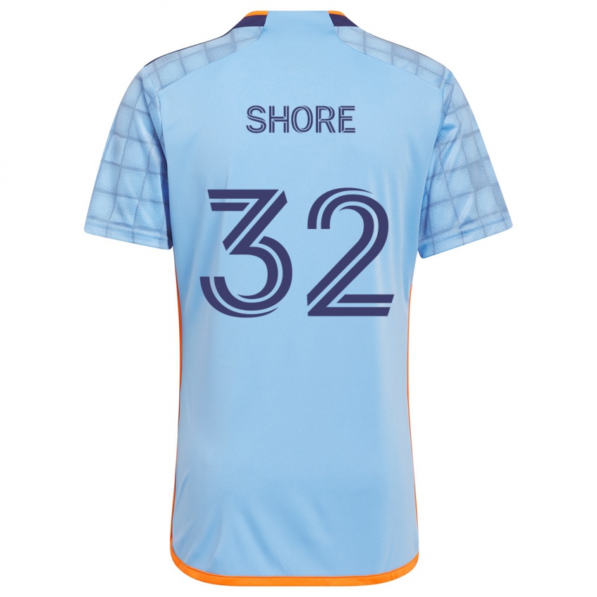 Kinderen Jonathan Shore #32 Blauw Oranje Thuisshirt Thuistenue 2024/25 T-Shirt België