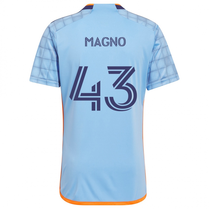 Kinderen Talles Magno #43 Blauw Oranje Thuisshirt Thuistenue 2024/25 T-Shirt België