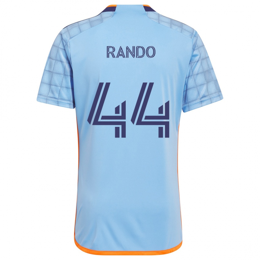 Kinderen Alex Rando #44 Blauw Oranje Thuisshirt Thuistenue 2024/25 T-Shirt België