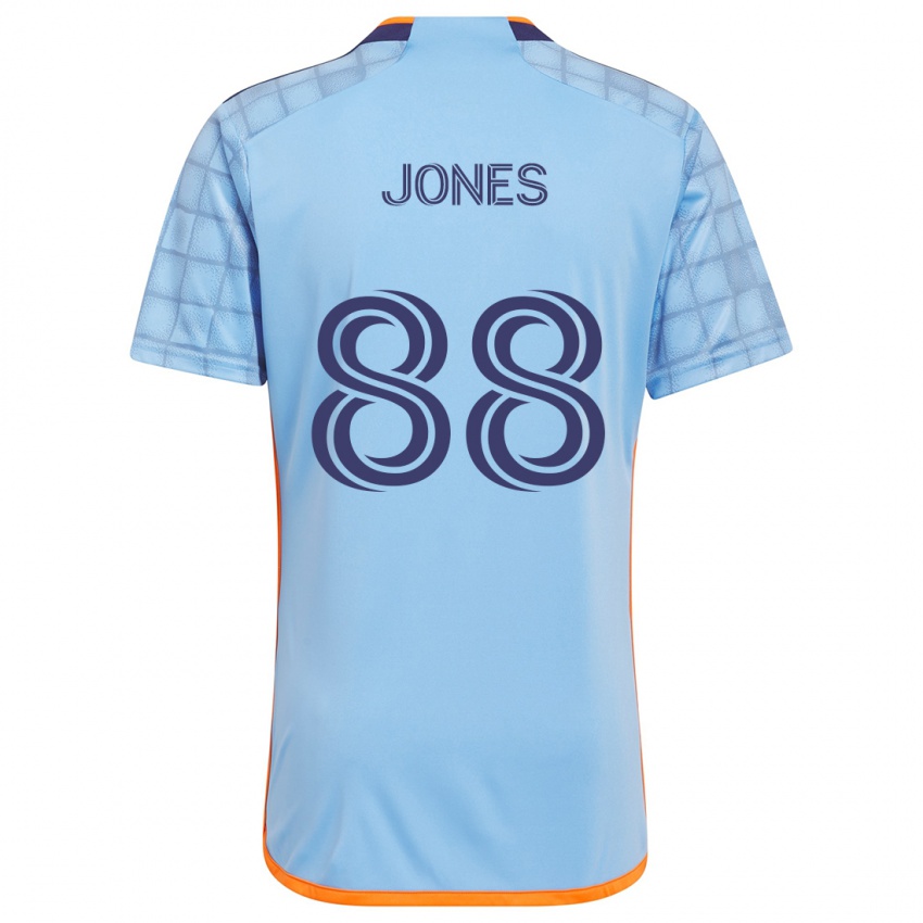 Kinderen Malachi Jones #88 Blauw Oranje Thuisshirt Thuistenue 2024/25 T-Shirt België