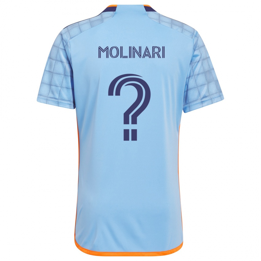 Kinderen Peter Molinari #0 Blauw Oranje Thuisshirt Thuistenue 2024/25 T-Shirt België