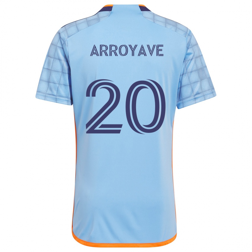 Kinderen Jacob Arroyave #20 Blauw Oranje Thuisshirt Thuistenue 2024/25 T-Shirt België