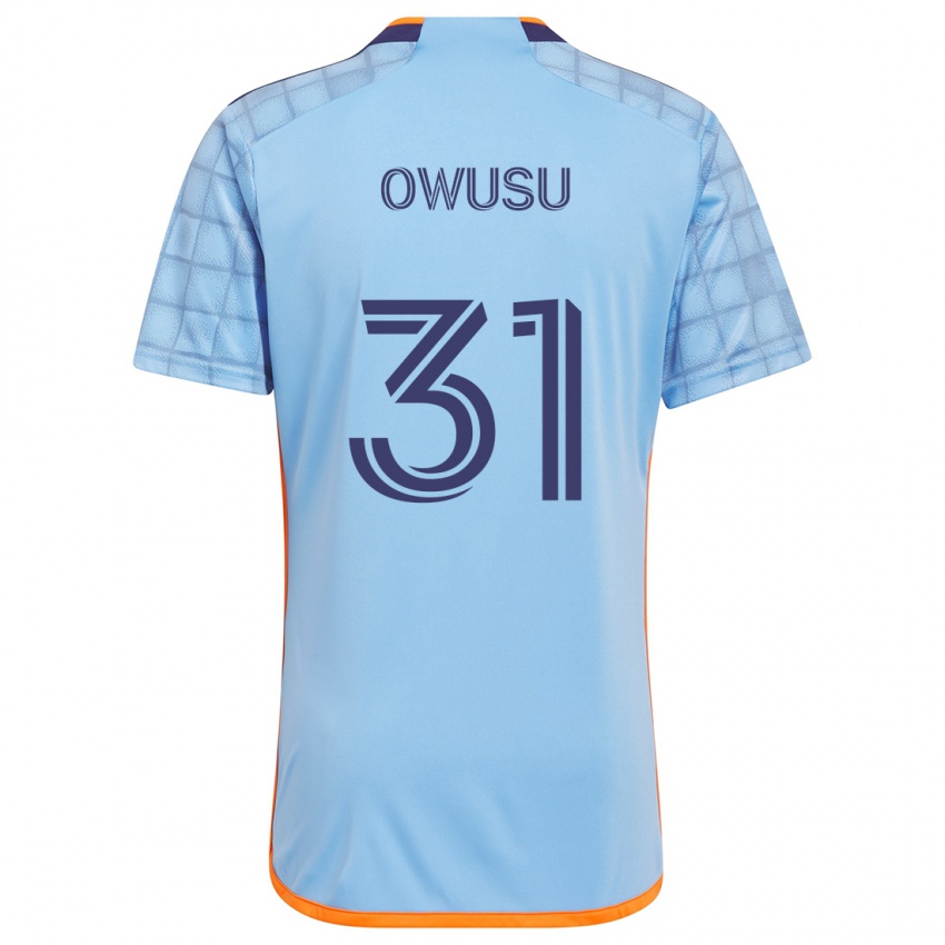 Kinderen Samuel Owusu #31 Blauw Oranje Thuisshirt Thuistenue 2024/25 T-Shirt België