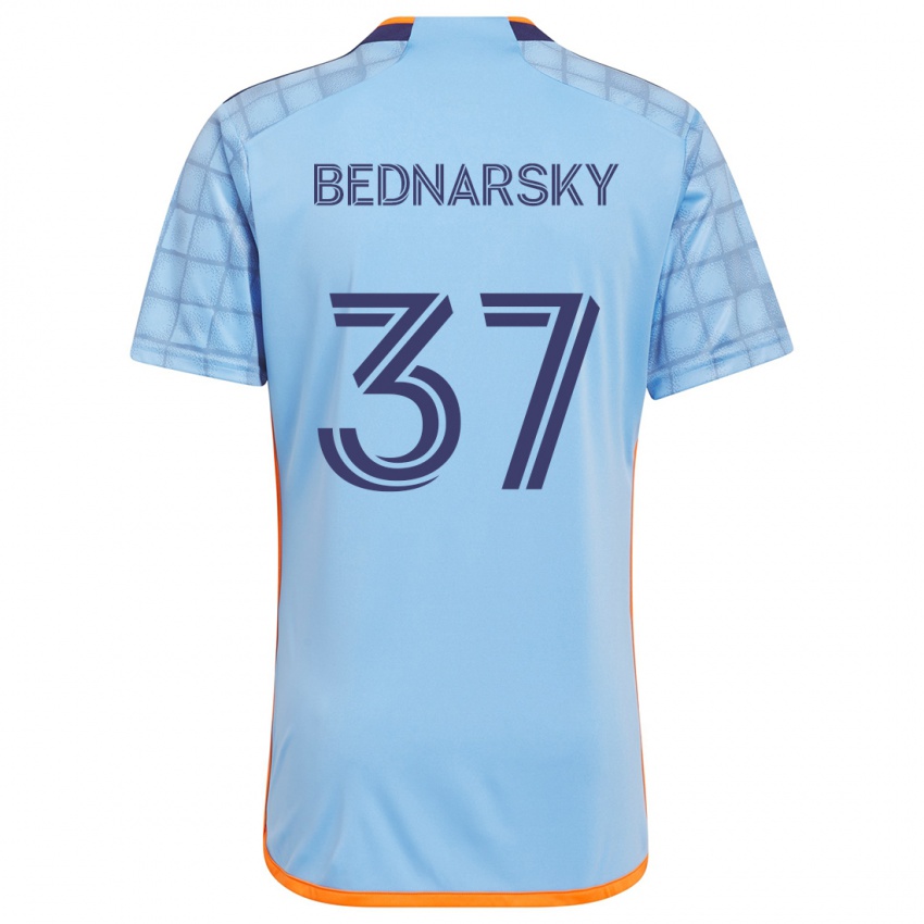 Kinderen Stevo Bednarsky #37 Blauw Oranje Thuisshirt Thuistenue 2024/25 T-Shirt België