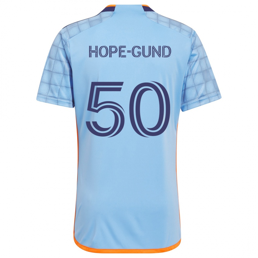 Kinderen Kofi Hope-Gund #50 Blauw Oranje Thuisshirt Thuistenue 2024/25 T-Shirt België