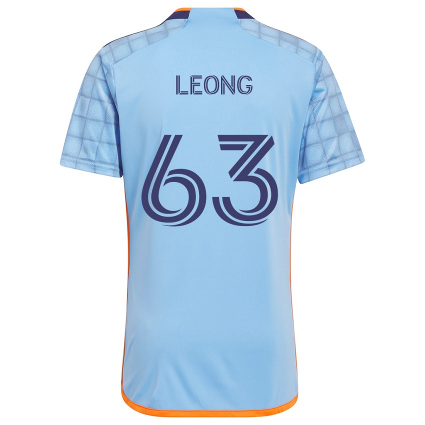 Kinderen Matthew Leong #63 Blauw Oranje Thuisshirt Thuistenue 2024/25 T-Shirt België