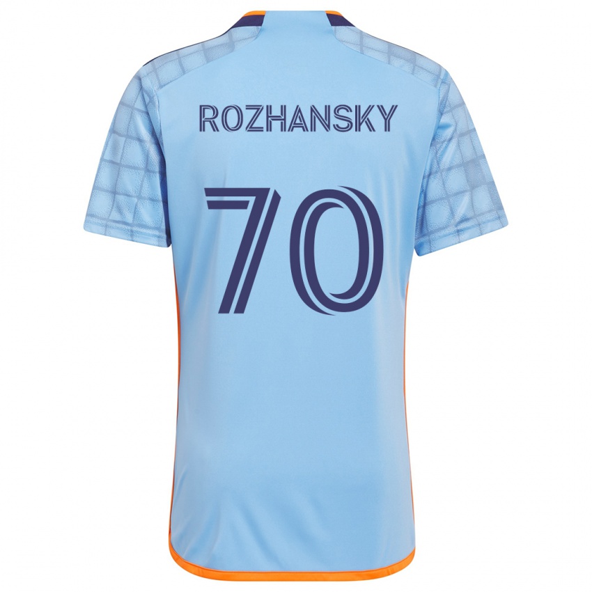 Kinderen Jake Rozhansky #70 Blauw Oranje Thuisshirt Thuistenue 2024/25 T-Shirt België